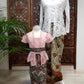 Set sarong en kebaya, roze, kindermaten