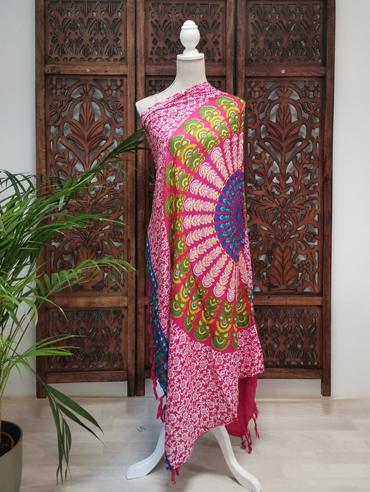 Pareo mandala - fuchsia