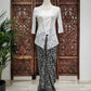 Wikkelrok sarong Cacing Silver met gesp