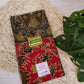 Traditionele sarong Prada Bali model 6, rood met vogels