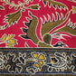 Traditionele sarong Prada Bali model 6, rood met vogels