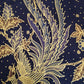 Traditionele sarong Prada Bali Batu Bulan Burung - Navy