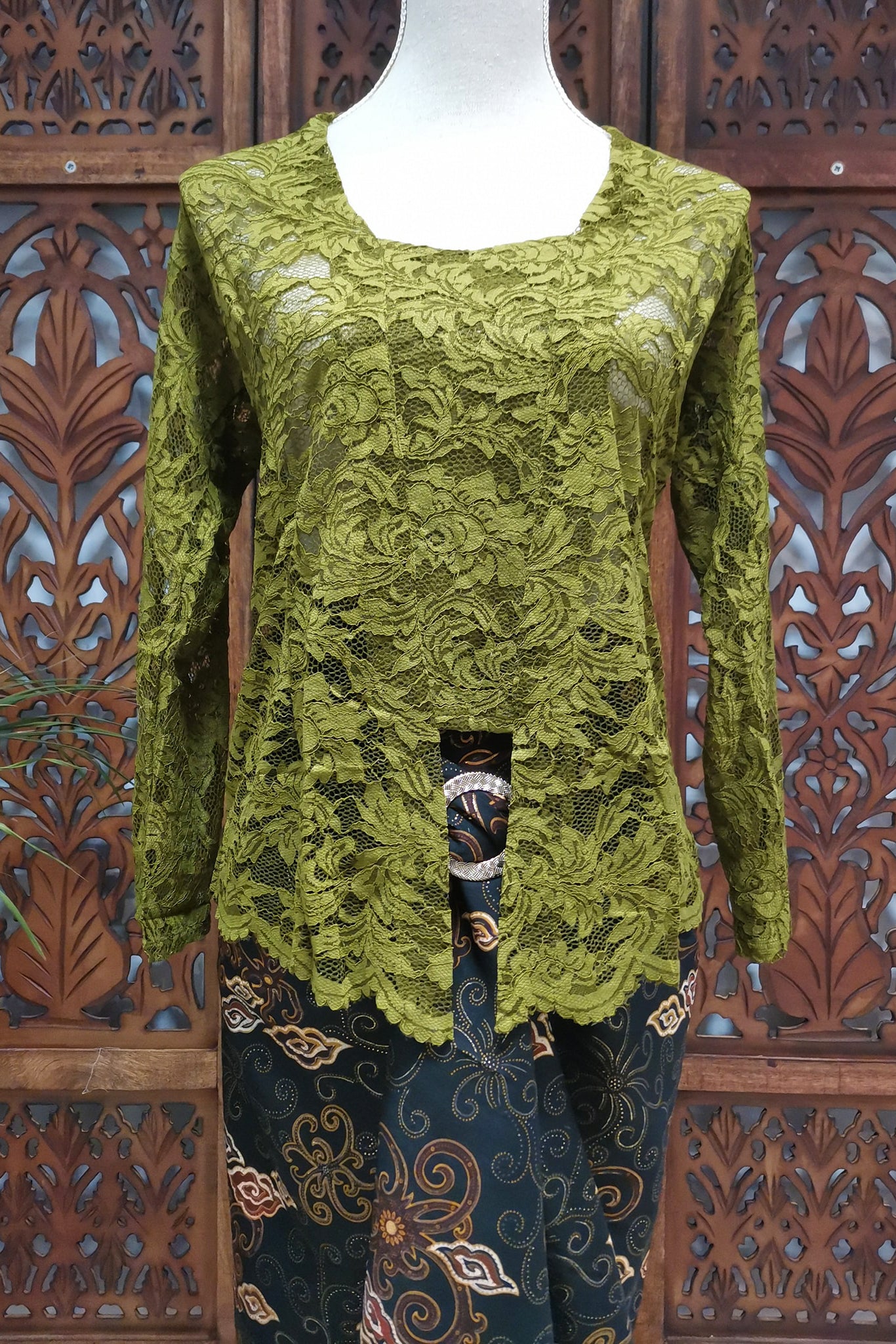 Kebaya groen, kebaja traditioneel, groen, mosgroen